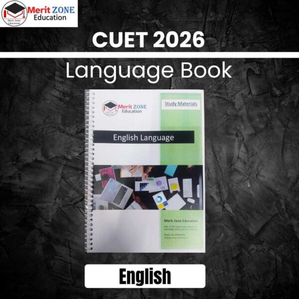 CUET UG 2026 English Language Book - MeritZone Education